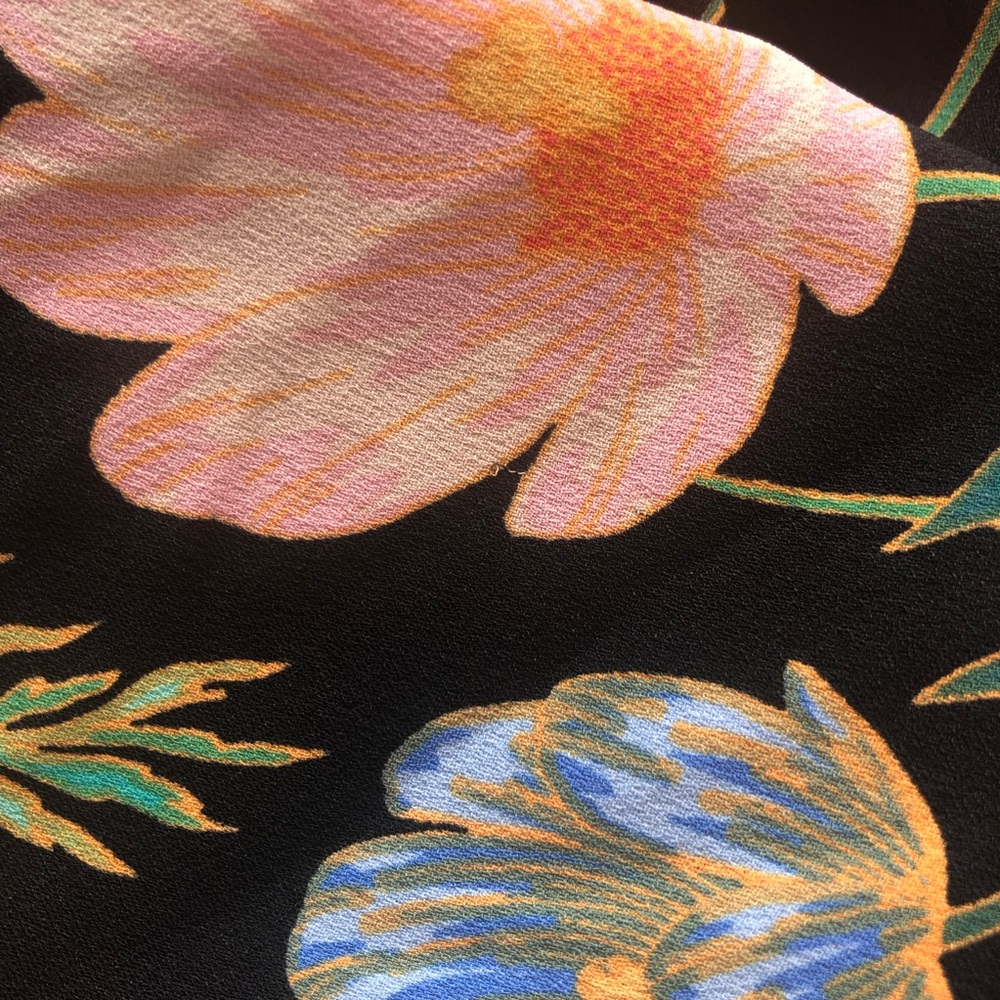 Kate spade floral blossom cold shoulder top blouse ruffle - Picture 15 of 16